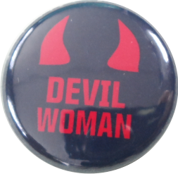 Devil Woman Button
